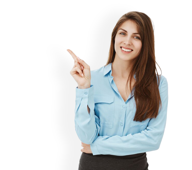 Enquiry girl illustration